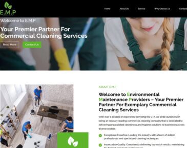 Building a Strong Digital Presence with Tailored Website Development Services: The E.M.P Commercial Cleaning Case Study
