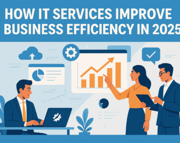 How IT Services Improve Business Efficiency in 2025 infographic